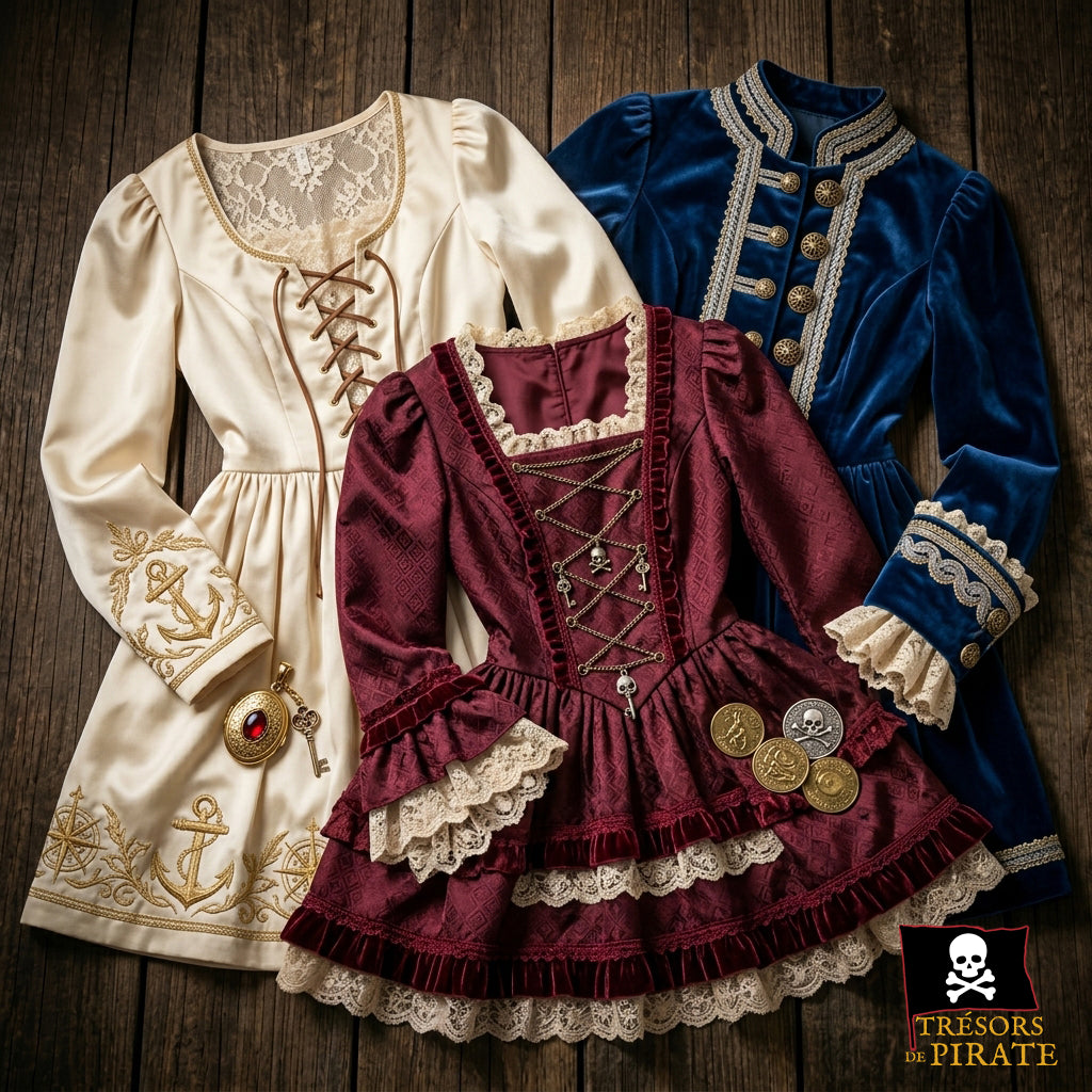 Robes de Pirate longues et courtes - Trésors de Pirate