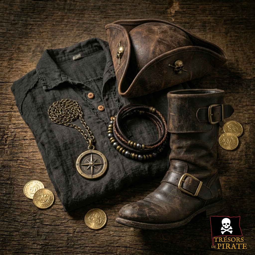 Vêtements pirate pour déguisement et cosplays authentiques - Trésors de Pirate