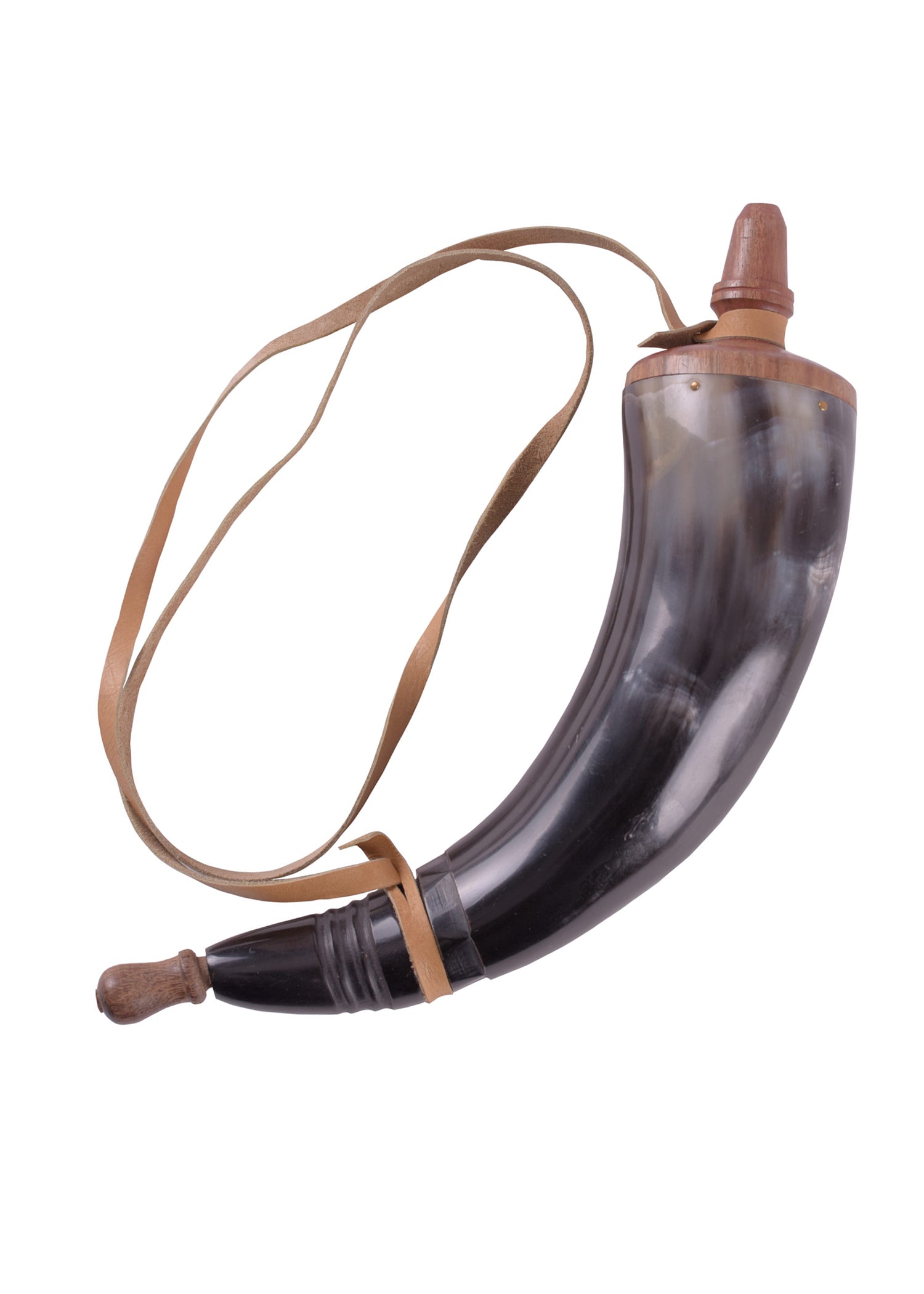 Corne à poudre avec lanière en cuir Pirates Wares