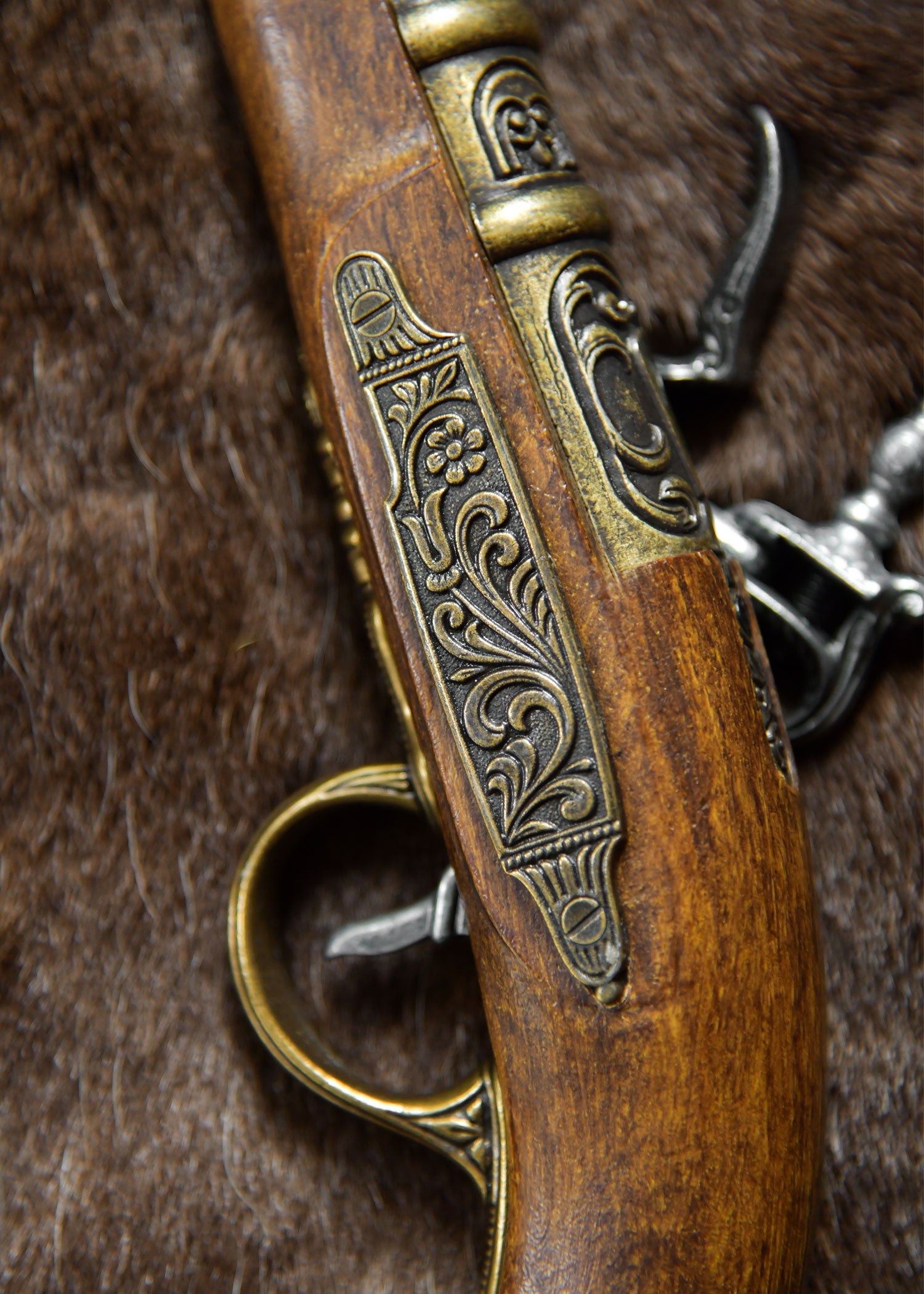 Pistolet pirate à culasse laiton, 18e siècle - Pirates Wares