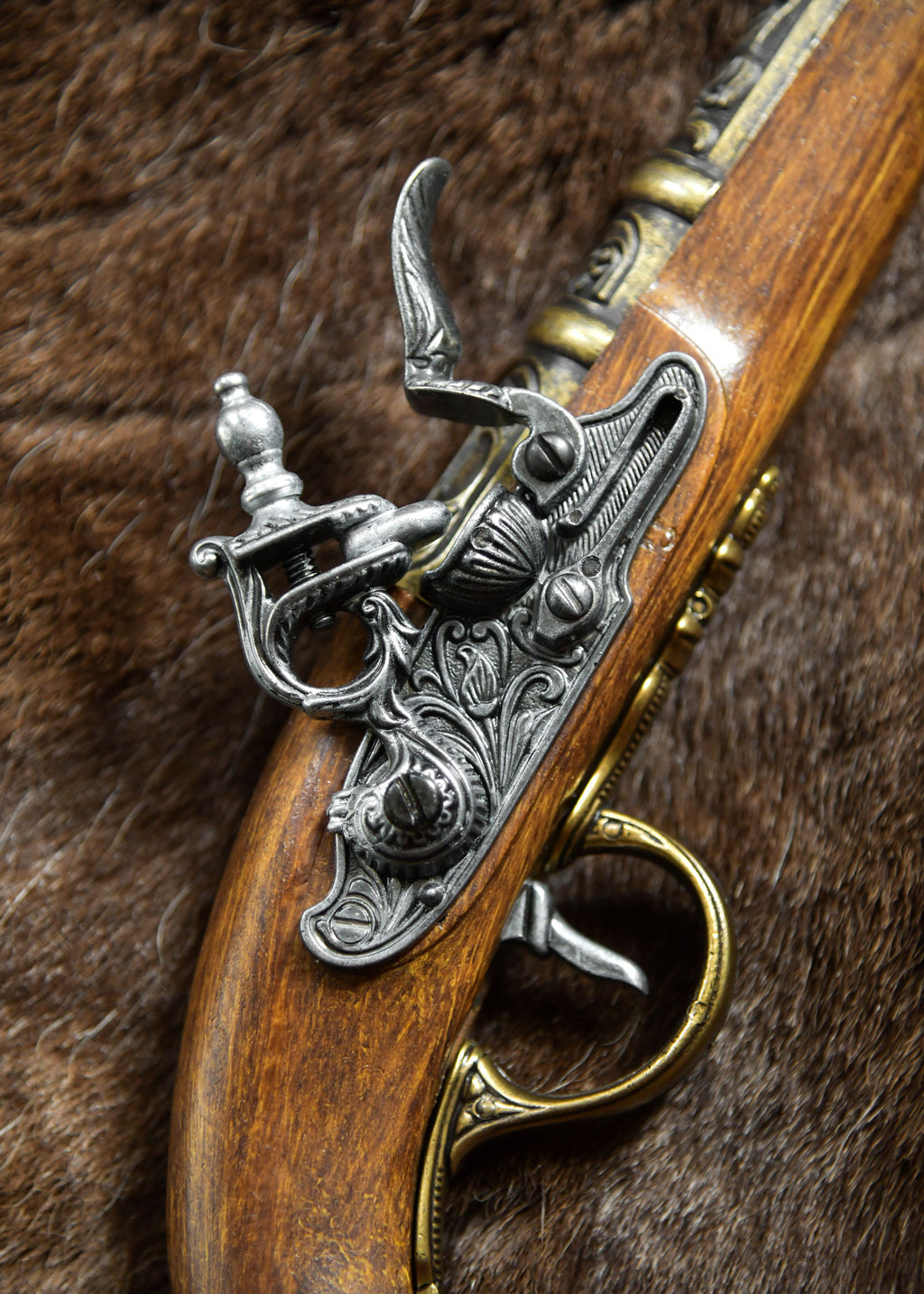 Pistolet pirate à culasse laiton, 18e siècle - Pirates Wares