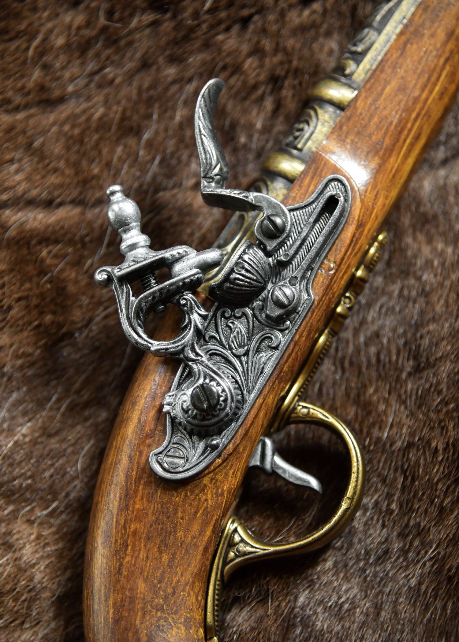 Pistolet pirate à culasse laiton, 18e siècle - Pirates Wares