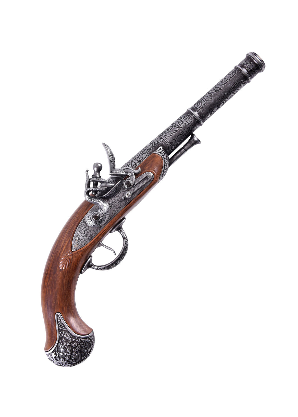 Pistolet pirate à silex Queen Anne, 18e siècle Pirates Wares