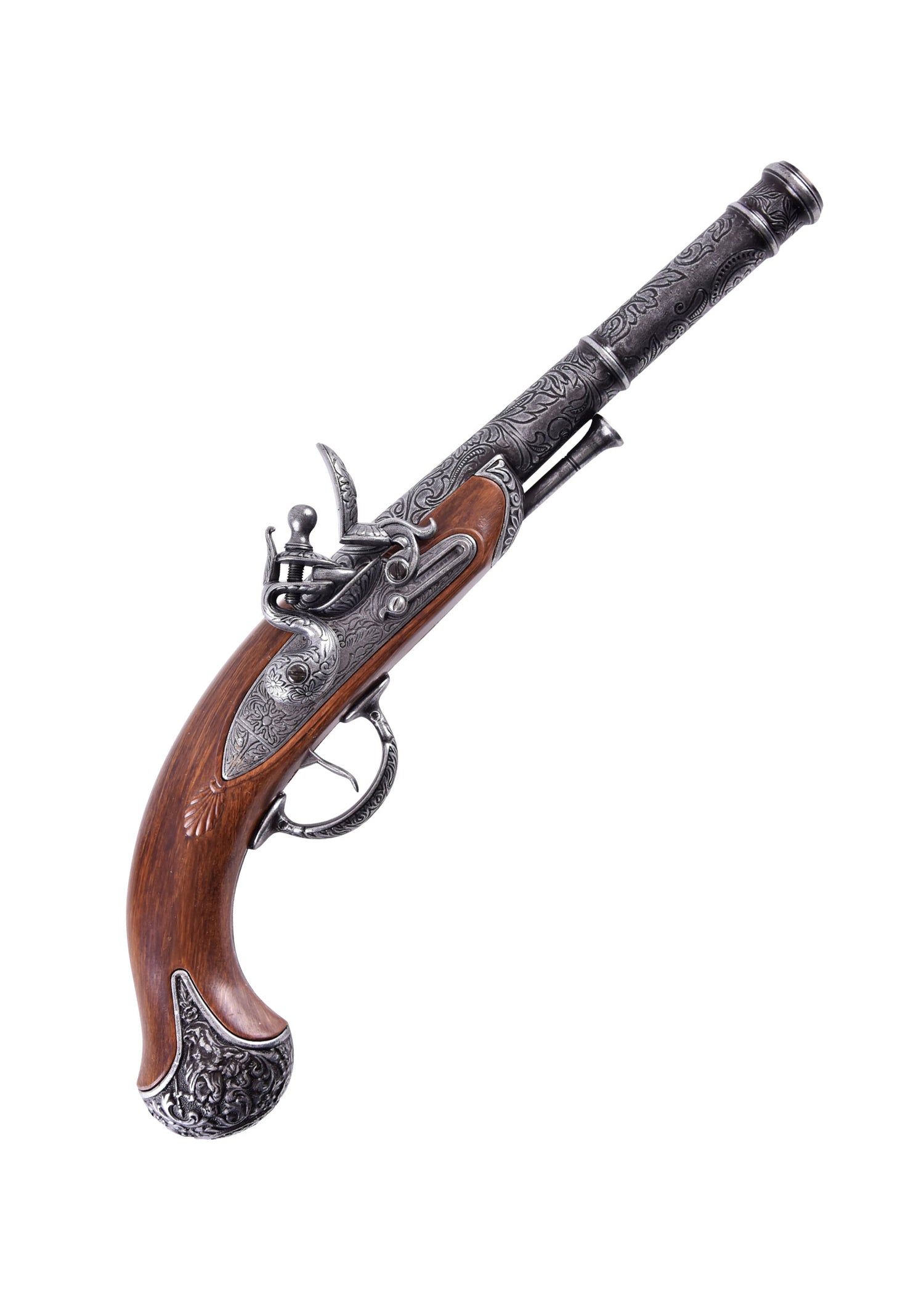 Pistolet pirate à silex Queen Anne, 18e siècle Pirates Wares