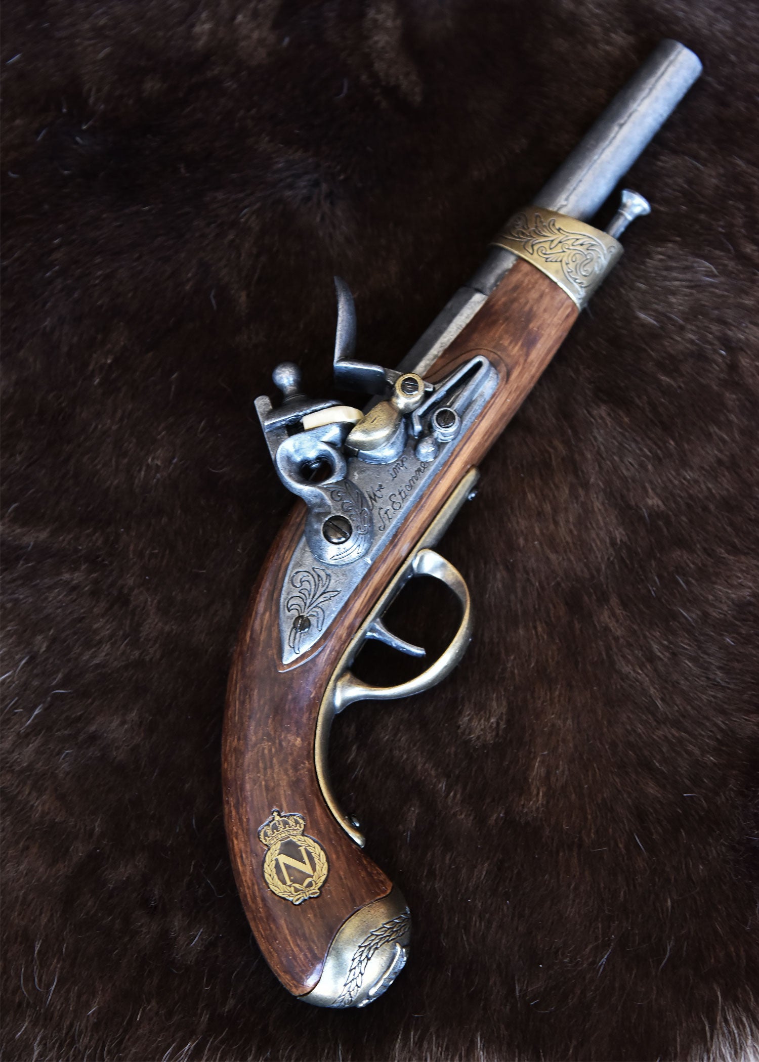 Pistolet pirate français à silex type Napoléon Pirates Wares