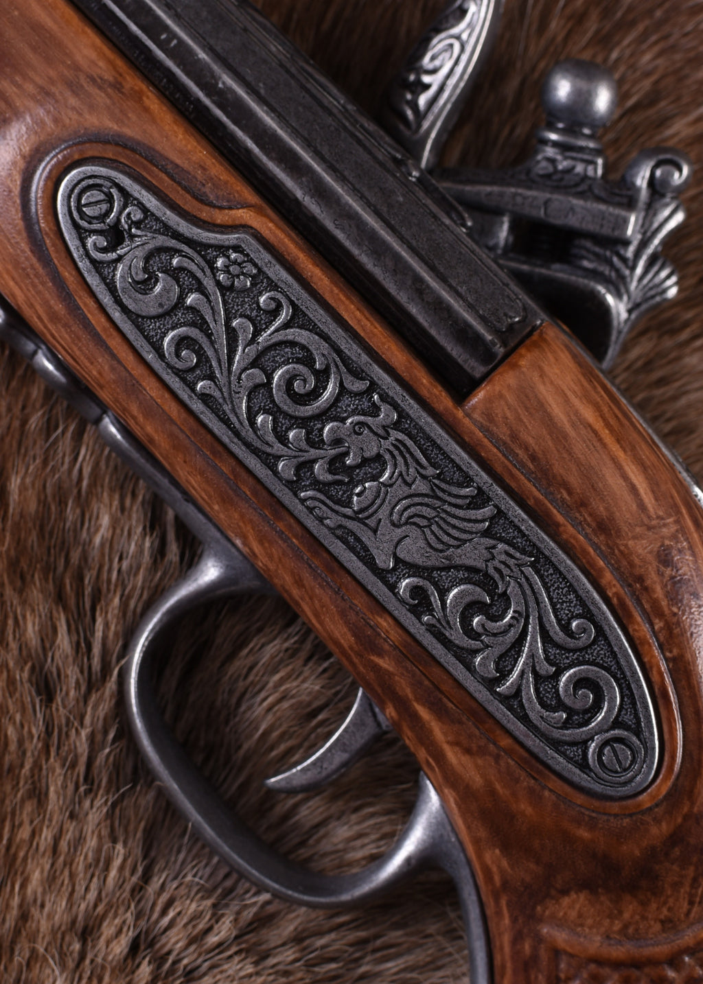 Pistolet pirate à silex français, 19e siècle Pirates Wares