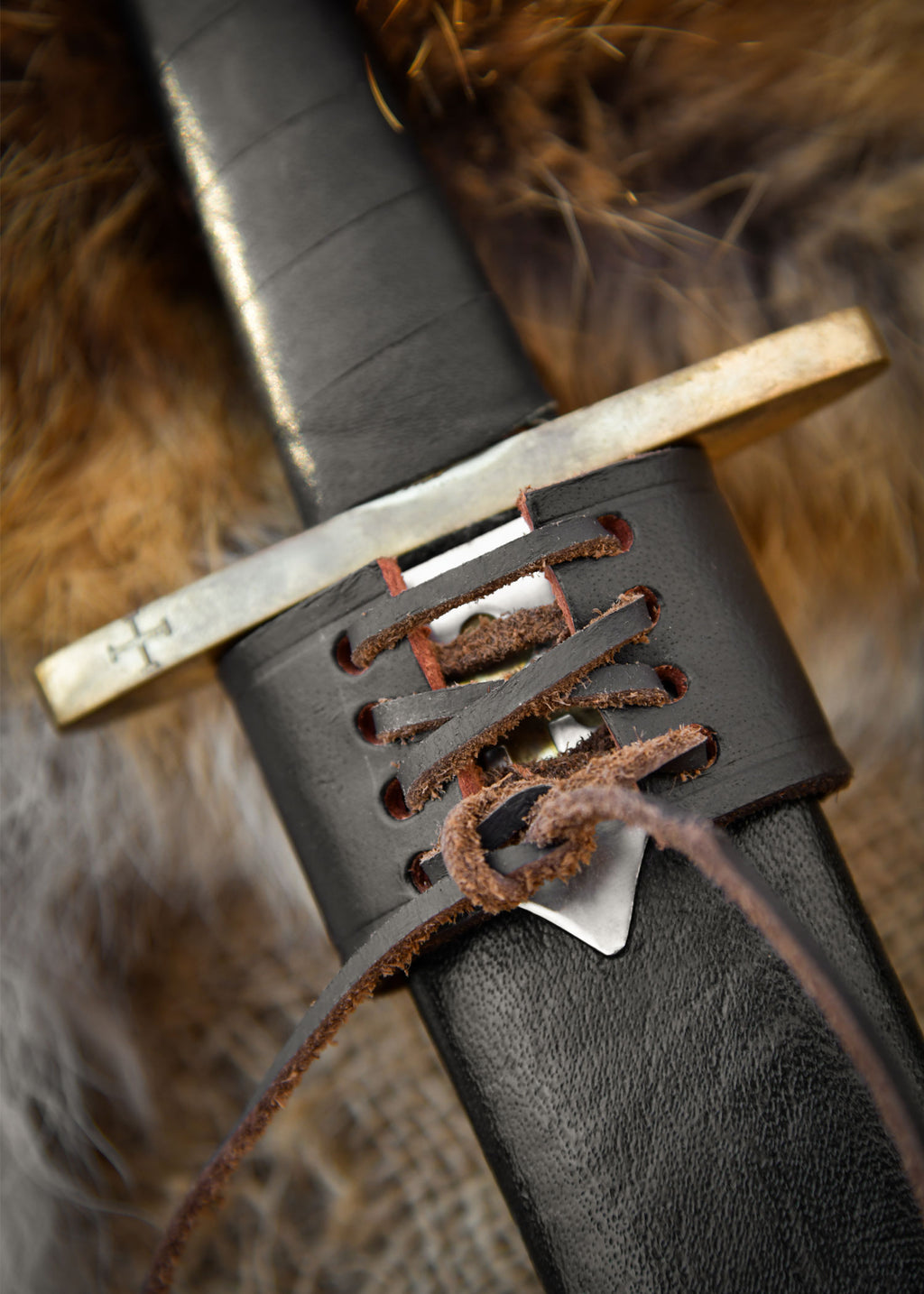 Porte couteau pirate cuir marron pour ceinture Pirates Wares
